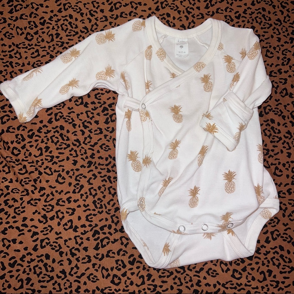 Kate Quinn 6-12 Pineapple Kimono Onesie